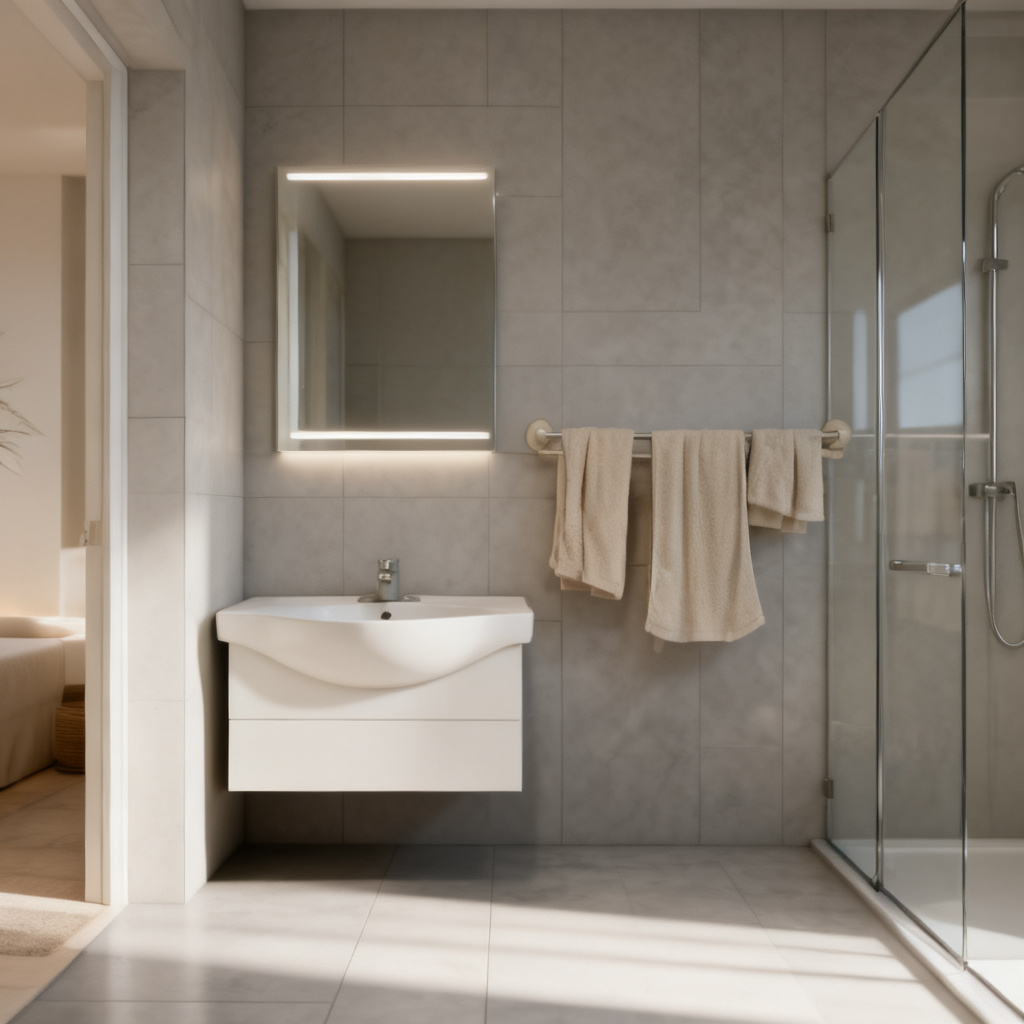 Bathroom after AI redesign