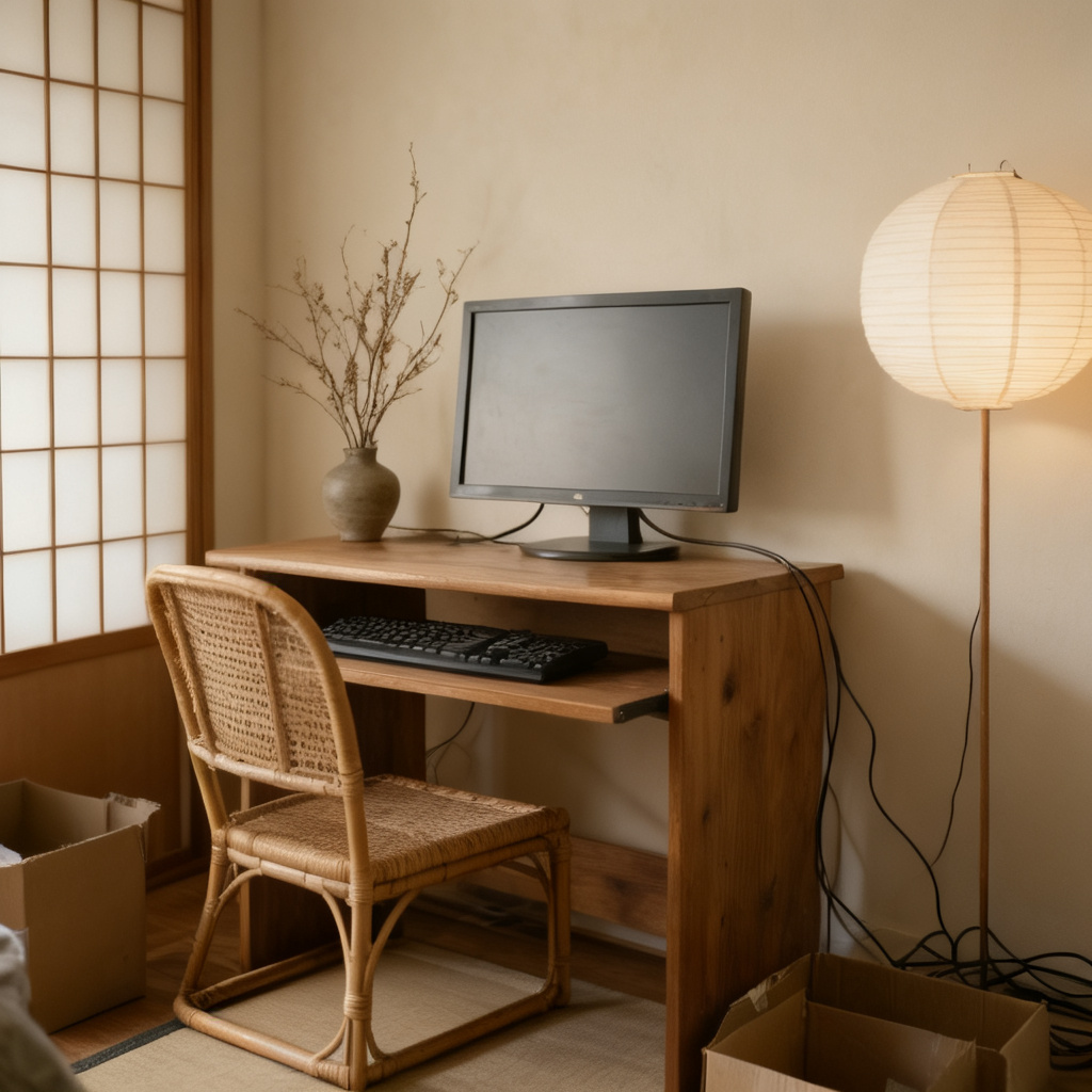 Home office after AI redesign