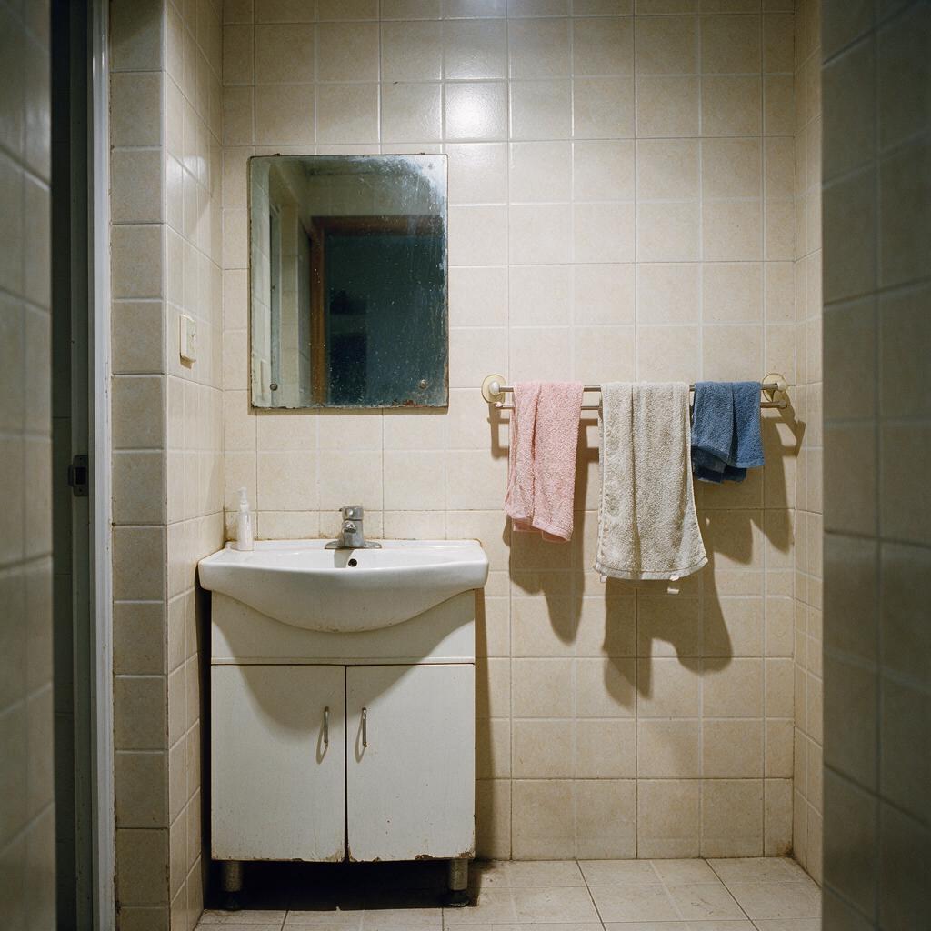Bathroom before AI redesign