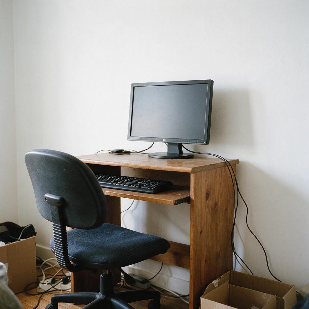 Home office before AI redesign