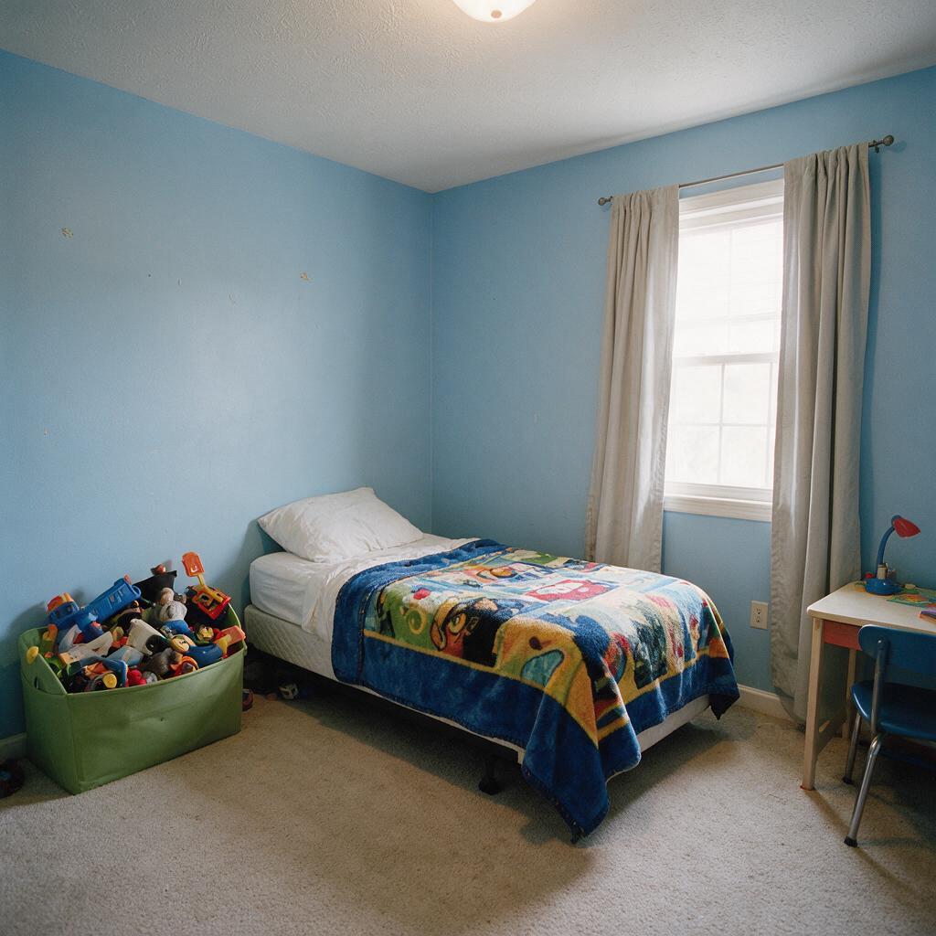 Kids room before AI redesign